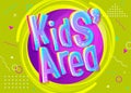 KidsÃ¢â¬â¢ Area Vector Illustration in Funny Cartoon Style.